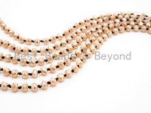 Load image into Gallery viewer, 60 EXTRA Long Knotted Gold Champagne Color Crystal Necklace, Extra Long/Double Wrap Necklace, Champagne Color 2x4mm Rondelle Beads, SKU#D14