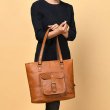 Load image into Gallery viewer, Classic Chic Genuine Leather Tote