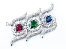 Load image into Gallery viewer, CZ Micro Pave Teardrop Stone Pendant, sku#L152