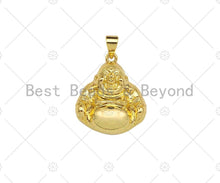 Load image into Gallery viewer, 18K Dainty Gold Buddha Shape Pendant/Charm,Gold Religion Charm, Necklace Bracelet Charm Pendant,19x22mm,Sku#LK298