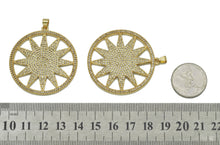 Load image into Gallery viewer, Gold CZ North Star Coin Charm, Sku#LK677