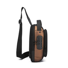 Load image into Gallery viewer, Men's Waterproof Crossbody Chest Bag with USB Charging Port - Anti-Theft Sling Shoulder Bag