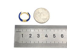 Load image into Gallery viewer, Everyday Wear Enamel Gold Hoop Earring, sku#J309