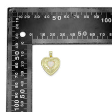 Load image into Gallery viewer, Gold Opal Heart Locket Charm Pendant, Sku#LX689