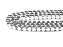 Load image into Gallery viewer, Bright Silver Hematite Cube beads, 4mm/6mm, sku#S148