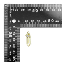 Load image into Gallery viewer, CZ Sword Shape Arrow Gold Charm, Sku#LK936