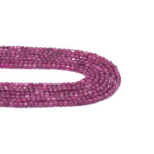 Load image into Gallery viewer, Genuine Ruby Faceted Cube Beads, 2.5mm, Sku#U1544