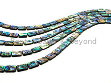 Load image into Gallery viewer, Quality Natural Abalone Flat Rectangle Shell beads Strand