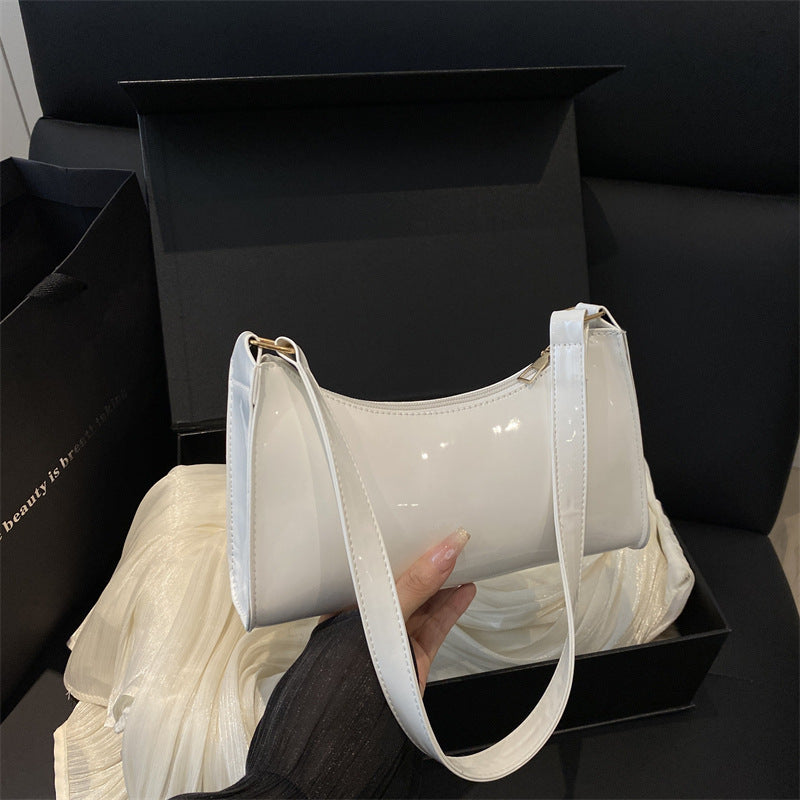 Women's Minimalist Tote Bag & Shoulder Bag | French-Style PU Leather Handbag