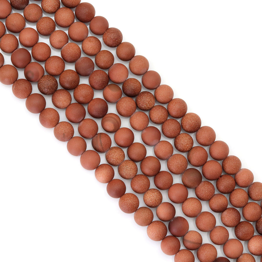Matt Goldstone Round Smooth Beads, Sku#U1787