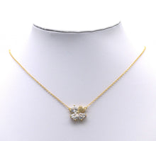 Load image into Gallery viewer, Crystal Heart Clover Charm Connector, Sku#L701