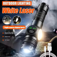 Load image into Gallery viewer, Rechargeable LED Flashlight with 5 Modes &amp; Magnetic Base – Gift Box