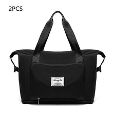 Load image into Gallery viewer, Foldable Travel Gym Bag for Women – Large Capacity Waterproof Duffel Bag with Wet Pocket &amp; Luggage Strap