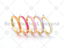 Load image into Gallery viewer, Thick Colorful Enamel Bracelet, Fully Around Enamel Bracelet, stacking bracelet, Stackable Bracelet, 7x66mm,Sku#X268C
