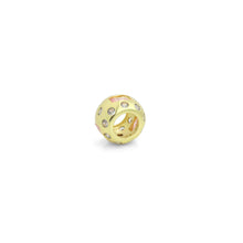 Load image into Gallery viewer, Clear Pink CZ Large Hole Spacer Bead Charm Pendant, Sku#LK1193