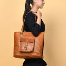 Load image into Gallery viewer, Classic Chic Genuine Leather Tote