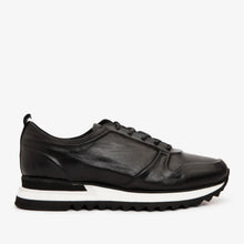 Load image into Gallery viewer, The Barnett Black Leather Men Sneaker Final Sale!