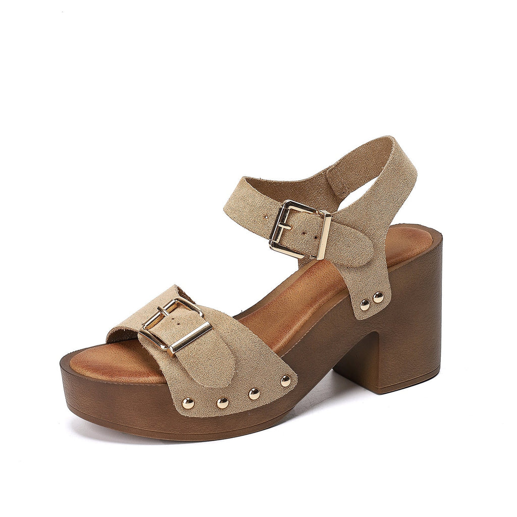 Waterproof Platform Chunky Heel Sandals