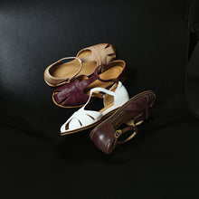 Load image into Gallery viewer, Full Grain Leather T-Strap Fisherman Sandals