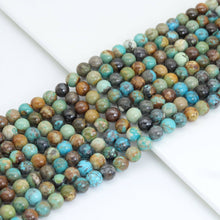 Load image into Gallery viewer, Genuine Turquoise Round Smooth Beads, Sku#U2075
