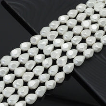 Load image into Gallery viewer, White MOP Pear Shape Beads, 13x17mm, Sku#T161