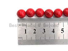 Load image into Gallery viewer, Quality Red Mother of Pearl beads, faceted Red Mop beads, SKU#T115
