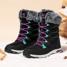 Load image into Gallery viewer, Women's Faux Fur Winter Snow Boots - Warm Mid-Height Soft Sole Casual Boots