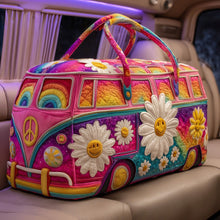 Load image into Gallery viewer, Quilted Embroidery Travel Tote Bag - Multifunctional Sports &amp; Fitness Duffle for Women &amp; Men