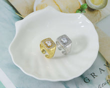 Load image into Gallery viewer, CZ Heart Adjustable Ring, Sku#B169