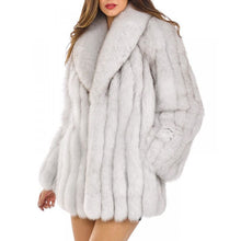 Load image into Gallery viewer, New European And American Stylish Fox-fur Lapel Coat