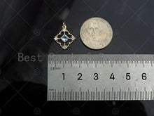 Load image into Gallery viewer, Gold Filled CZ Micro Pave Clover Shape Pendant