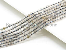 Load image into Gallery viewer, High Quality Natural Gray Labradorite Round Faceted beads, SKU#U72