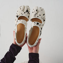 Load image into Gallery viewer, Pony Hair Split-Toe Tabi Mary Jane Flats