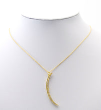 Load image into Gallery viewer, CZ Gold Silver Cresent Moon Shape Charm, Sku#F1511
