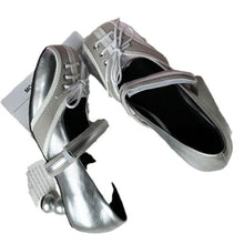 Load image into Gallery viewer, Women's Silver Ballet Flats Thick Sole Casual Slip-On Shoes