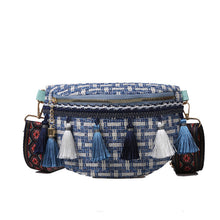 Load image into Gallery viewer, Casual Travel Tassel Woven Shoulder Bag