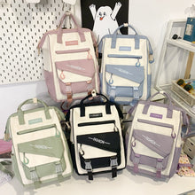 Load image into Gallery viewer, High-Capacity Nylon Backpack for College Students – Lightweight &amp; Stylish