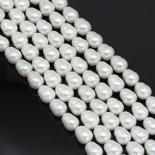 Load image into Gallery viewer, White Mother of Pearl in Pear Shape Beads, 14x17mm, Sku#T164
