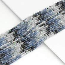 Load image into Gallery viewer, 3x4mm Genuine Aquamarine Rondelle Faceted Beads, Sku#U1941
