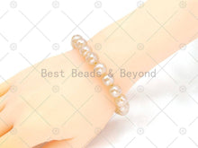 Load image into Gallery viewer, Mystic Champaign Banded Agate Stretchy Bracelet,SKU#EF66