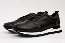 Load image into Gallery viewer, The Barnett Black Leather Men Sneaker Final Sale!