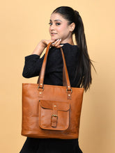 Load image into Gallery viewer, Classic Chic Genuine Leather Tote