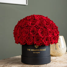 Load image into Gallery viewer, Classic Black Superdome Box | Red Roses