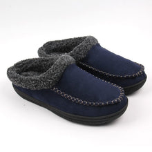 Load image into Gallery viewer, Men's Cotton Slippers Winter Indoor Outdoor Warm Fleece Lined House Shoes