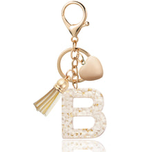Load image into Gallery viewer, Personalized Heart Shell Letter Pendant Necklace with Tassel - A-Z Initial Charm