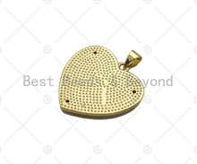 Load image into Gallery viewer, CZ Micro Pave Enamel Evil Eye On Heart Shape Pendant/Charm,Cubic Zirconia Star Charm, Necklace Bracelet Charm Pendant,25x25mm, Sku#LK217