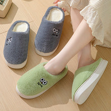 Load image into Gallery viewer, Cute Cartoon Big Eyes Slippers - Winter Warm Plush House Shoes for Women &amp; Men