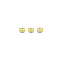 Load image into Gallery viewer, Matte Brushed Gold Donut Spacer Beads, Sku#A201