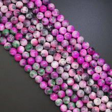 Load image into Gallery viewer, Colorful Jade Round Smooth Beads, Sku#U1900