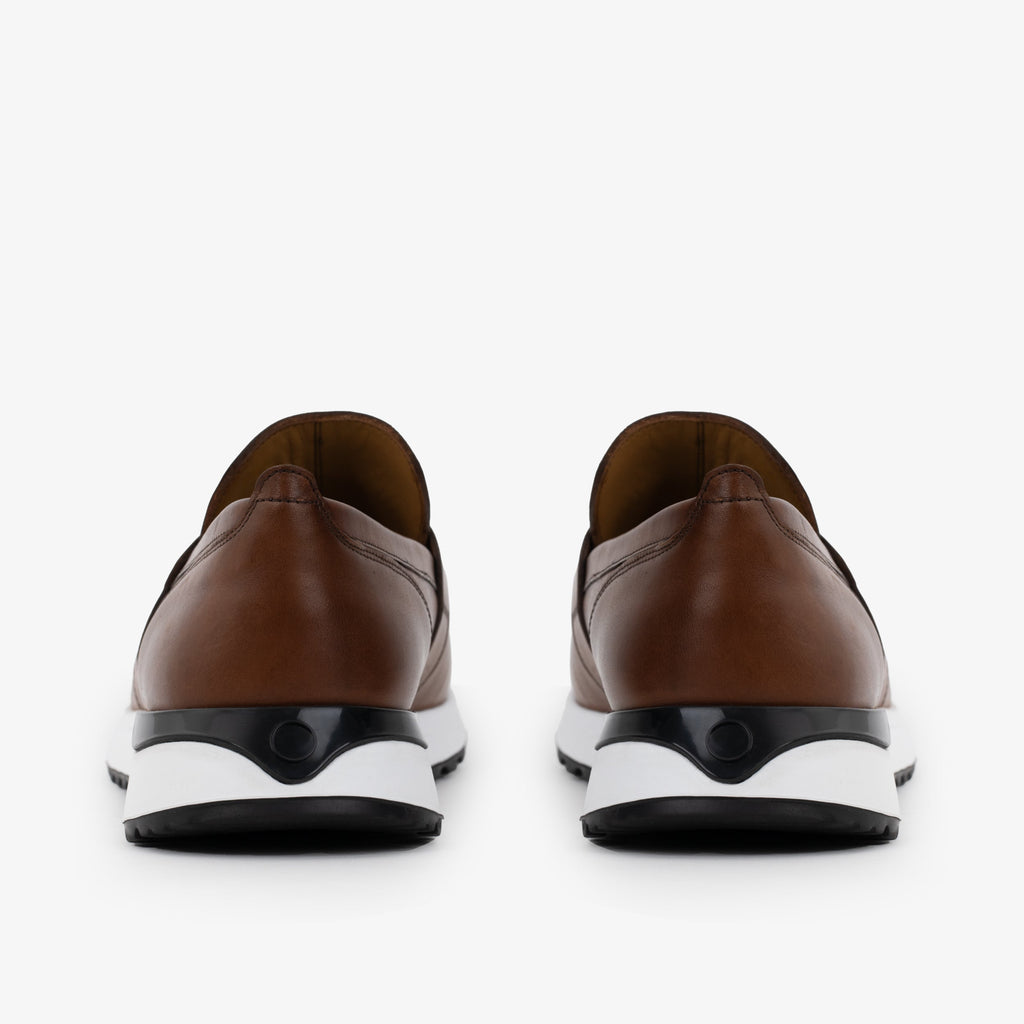The Lumina Tan Buffalo Leather Women Sneaker